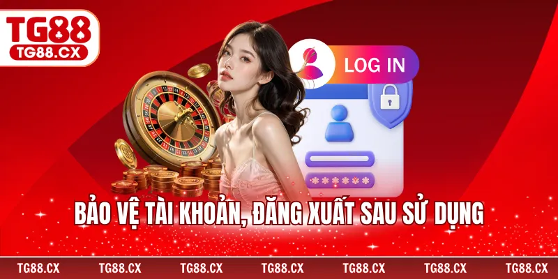 Bảo vệ tài khoản, đăng xuất sau sử dụng